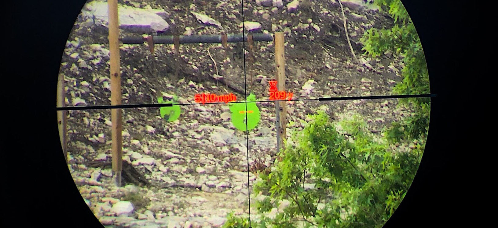 How does the rangefinder reticle work?